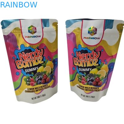 পরিবেশ বান্ধব হ্যাঁ কাস্টম মুদ্রিত সমতল নীচের স্ন্যাকস পাউচস ফুড প্যাকেজিং ব্যাগ