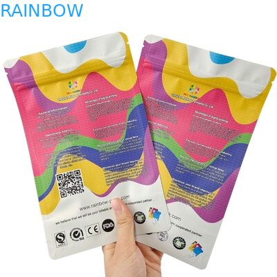 পরিবেশ বান্ধব হ্যাঁ কাস্টম মুদ্রিত সমতল নীচের স্ন্যাকস পাউচস ফুড প্যাকেজিং ব্যাগ