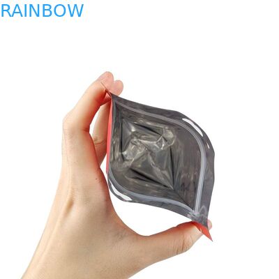 খাদ্য প্যাকেজিং ব্যাগের জন্য মেট পৃষ্ঠ সহ কাস্টম মুদ্রিত ফ্ল্যাট নীচের স্ন্যাকস পাউচ