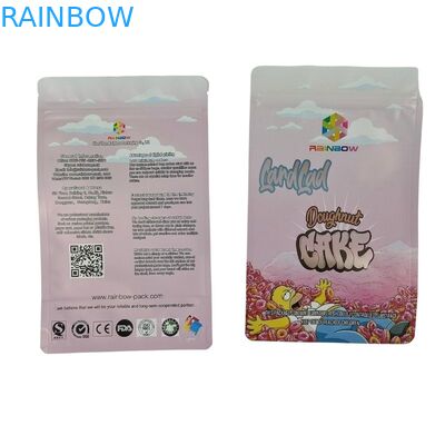 চকলেট প্যাকিং ব্যাগের জন্য কাস্টম প্রিন্টেড ফ্ল্যাট-বট স্ন্যাকস পাউচ এবং অশ্রু-প্রতিরোধী