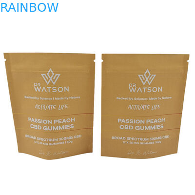 পাইকারি পরিবেশ বান্ধব বায়োডেগ্রেডেবল ক্রাফ্ট পেপার পুনরায় সিলযোগ্য মাইলার ব্যাগ ডিজিটাল প্রিন্ট পিএলএ গন্ধ প্রতিরোধী ব্যাগ লোগো সহ