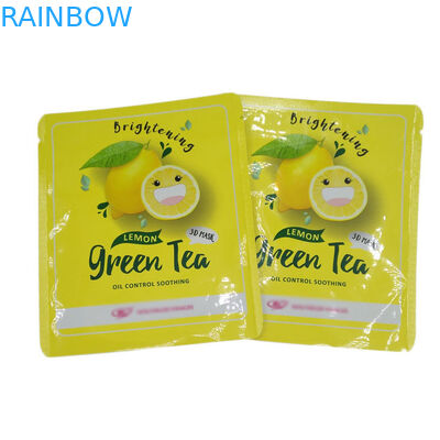 তাপ সীল ছোট আকারের তিন পাশের সীল ব্যাগ ফেস মাস্কের জন্য ফ্ল্যাট নমুনা প্যাকেট