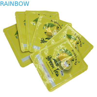 তাপ সীল ছোট আকারের তিন পাশের সীল ব্যাগ ফেস মাস্কের জন্য ফ্ল্যাট নমুনা প্যাকেট