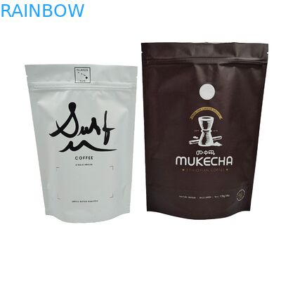 অ্যালুমিনিয়াম ফয়েল মুদ্রিত ধাতব প্রভাব স্ট্যান্ড আপ পকেট কাস্টম ডিজাইন প্লাস্টিকের খাদ্য গ্রেড ব্যাগ কফি জন্য