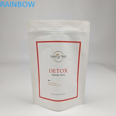 বায়োডেগ্রেডেবল পুনর্ব্যবহারযোগ্য কাস্টমাইজড স্ট্যান্ড আপ পকেট শুকনো পোষা প্রাণী খাদ্য প্যাকেজিং বাদামী সাদা ক্রাফট কাগজের ব্যাগ