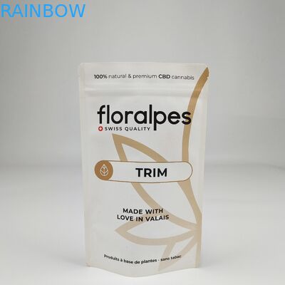 বায়োডেগ্রেডেবল হোয়াইট ক্রাফট পেপার স্ট্যান্ড আপ কফি ব্যাগ কফি প্যাকের জন্য ডিগ্যাসিং ভালভ সহ কফি প্যাক