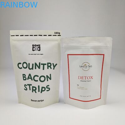 কারখানা পাইকারি বায়োডেগ্রেডেবল ফুড প্যাকেজিং ব্যাগ স্ট্যান্ড আপ পকেট গন্ধ প্রুফ জিপ লক ক্রাফ্ট কাগজ অ্যালুমিনিয়াম ফয়েল ব্যাগ