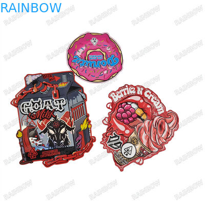 কাস্টমাইজড 3.5g গন্ধ প্রতিরোধী ডাই কাট ব্যাগ জন্য উচ্চ নির্ভুলতা ডিজিটাল প্রিন্টিং ব্যাগ