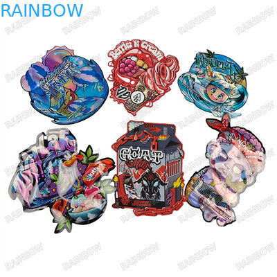 কাস্টমাইজড 3.5g গন্ধ প্রতিরোধী ডাই কাট ব্যাগ জন্য উচ্চ নির্ভুলতা ডিজিটাল প্রিন্টিং ব্যাগ