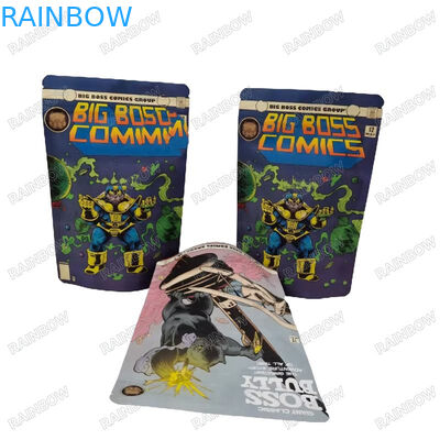 কাস্টম পুনরায় বন্ধযোগ্য তাপ সীল স্ট্যান্ড আপ কাগজ ব্যাগ স্ন্যাক কুকিজ খাদ্য প্যাকেজিং জিপার ব্যাগ