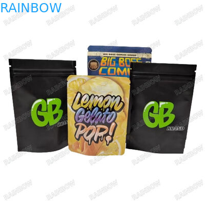 কাস্টম পুনরায় বন্ধযোগ্য তাপ সীল স্ট্যান্ড আপ কাগজ ব্যাগ স্ন্যাক কুকিজ খাদ্য প্যাকেজিং জিপার ব্যাগ