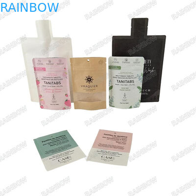 পানীয় জলের প্লাস্টিকের তরল ব্যাগ প্যাকেজিং পুনরায় ব্যবহারযোগ্য প্লাস্টিকের খাদ্য স্পুট ব্যাগ