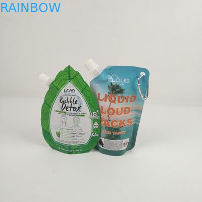 10 টিরও বেশি রঙের কাস্টমাইজড নমনীয় স্পাউটেড ব্যাগগুলি অশ্রু খাঁজ বিকল্পগুলির সাথে