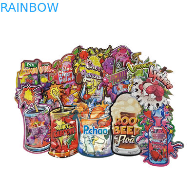 কাস্টম মুদ্রিত শিশু প্রুফ জিপার ব্যাগ স্ট্যান্ড আপ হলোগ্রাফিক ব্যাগ স্ন্যাক্স এবং কমোডিটি পণ্য জন্য প্লাস্টিকের ব্যাগ