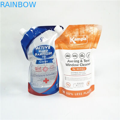 পরিবেশ বান্ধব প্যাকেজিংয়ের জন্য বিভিন্ন ধরণের ক্যাপ সহ পুনর্ব্যবহারযোগ্য স্পুটড স্ট্যান্ড-আপ প্যাকেজ