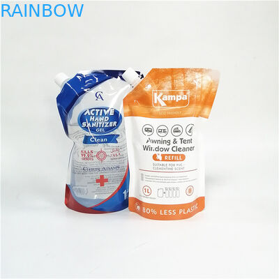 পরিবেশ বান্ধব প্যাকেজিংয়ের জন্য বিভিন্ন ধরণের ক্যাপ সহ পুনর্ব্যবহারযোগ্য স্পুটড স্ট্যান্ড-আপ প্যাকেজ