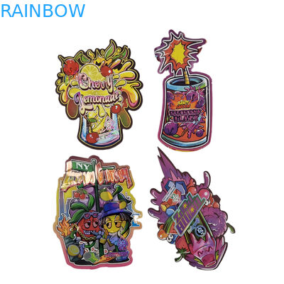 কাস্টম ডিজাইন মুদ্রিত ডাই কাট জিপলক বিশেষ আকৃতির অনিয়মিত প্লাস্টিকের প্যাকেজিং 3.5g মাইলার ব্যাগ