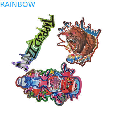 কাস্টম ডাই কাট ধাতব উচ্চ মানের অনিয়মিত সীলমোহর ছোট বিশেষ আকৃতি প্লাস্টিকের জিপার মাইলার খাদ্য প্যাকেজিং ব্যাগ