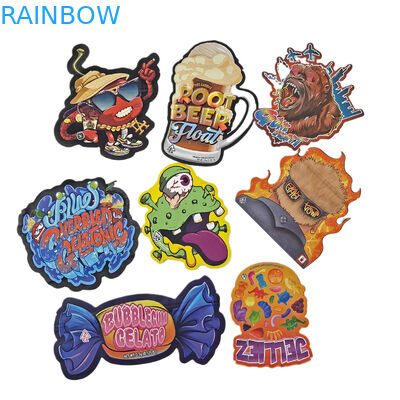 কাস্টম লোগো মুদ্রিত ডাই কাট জিপলক ব্যাগ ছোট স্ট্যান্ড আপ প্যাকেজ 3.5g ফুড গ্রেড প্যাকেজিং জিপার মাইলার বা সহ গন্ধ প্রতিরোধী