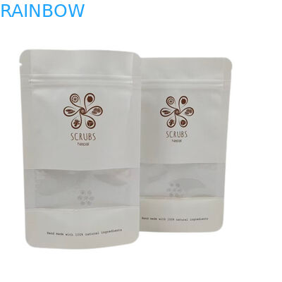 ক্লিয়ার উইন্ডো প্লাস্টিকের জিপার ব্যাগ স্ট্যান্ডআপ পকেট ফয়েল ল্যামিনেটেড ডিজিটাল প্রিন্টিং