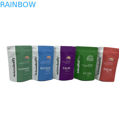 সিওয়াইএমকে রঙিন হার্বাল ইনসেন্স প্যাকেজিং অ্যালুমিনিয়াম ফয়েল স্ট্যান্ড আপ প্লাস্টিকের মাইলার জিপার ব্যাগ