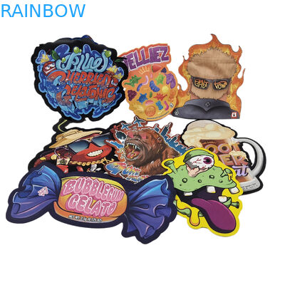 3.5g কাস্টম প্রিন্টেড মাইলার ব্যাগ অনিয়মিত আকৃতির ডাই কাট জিপলক ব্যাগ প্যাকেজিং ব্যাগ স্ন্যাক কুকি মিষ্টি জন্য