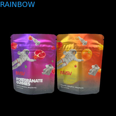 3.5 গ্রাম প্লাস্টিকের ব্যাগ প্যাকেজিং কাস্টম লেবেল মুদ্রিত CBD কুকিজ পুনরায় বন্ধযোগ্য