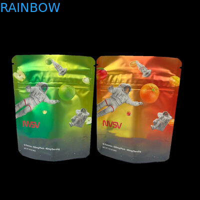 3.5 গ্রাম প্লাস্টিকের ব্যাগ প্যাকেজিং কাস্টম লেবেল মুদ্রিত CBD কুকিজ পুনরায় বন্ধযোগ্য