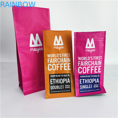 কাস্টম ফুড গ্রেড গন্ধ প্রতিরোধী অ্যালুমিনিয়াম গুসেট প্যাকেজিং ব্যাগ কফি বিন জন্য 250G 500G 1 কেজি