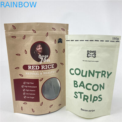 গুণমান নিশ্চিতকরণ স্ট্যান্ড আপ অ্যালুমিনিয়াম ফয়েল ব্যাগ সঙ্গে জিপার খাদ্য স্ন্যাক প্যাকেজিং ব্যাগ