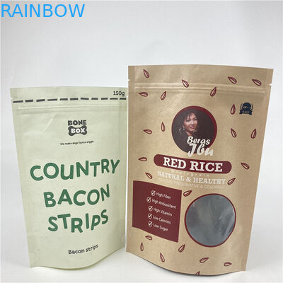 গুণমান নিশ্চিতকরণ স্ট্যান্ড আপ অ্যালুমিনিয়াম ফয়েল ব্যাগ সঙ্গে জিপার খাদ্য স্ন্যাক প্যাকেজিং ব্যাগ