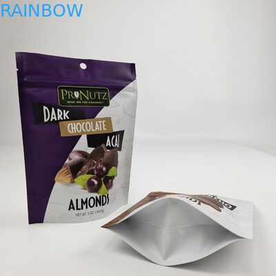 কাস্টমাইজড লোগো ডিজিটাল প্রিন্টিং প্লাস্টিকের জিপ লক ফ্ল্যাট ব্যাগ সঙ্গে অ্যালুমিনিয়াম ফয়েল ব্যাগ জন্য মিষ্টি ব্যাগ