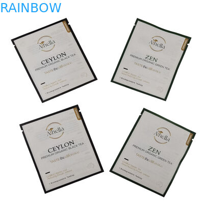 কাস্টম মুদ্রিত চা কফি পাউডার কম্পোস্টেবল পুনরায় সিলযোগ্য মাইলার ব্যাগগুলির জন্য বায়োডেগ্রেডেবল ছোট প্যাকেট
