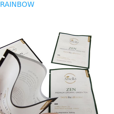 কাস্টম মুদ্রিত চা কফি পাউডার কম্পোস্টেবল পুনরায় সিলযোগ্য মাইলার ব্যাগগুলির জন্য বায়োডেগ্রেডেবল ছোট প্যাকেট