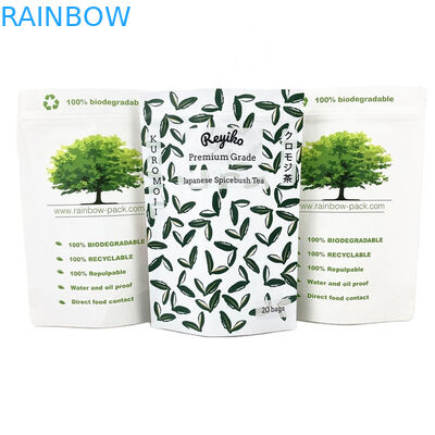 পরিবেশ বান্ধব বায়োডেগ্রেডেবল ক্রাফট কাগজের ব্যাগ জিপ লক ব্যাগ খাদ্য প্যাকেজিং উইন্ডো সহ কাগজের ব্যাগ