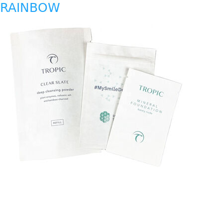 কাস্টম লোগো ইকো-বন্ধুত্বপূর্ণ হোয়াইট ক্রাফ্ট পেপার মঙ্গো পাউডার বাদাম পোষা প্রাণী খাদ্য বায়োডেগ্রেডেবল জিপার গন্ধ প্রতিরোধী কাগজ প্যাকেজিং পি