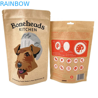 ১০০% জৈব বিঘ্ননযোগ্য গন্ধ প্রতিরোধী কাগজ প্যাকেজিং ব্যাগ মঙ্গো পাউডার চা বাদাম পোষা প্রাণী খাদ্য ব্যাগ সাদা ক্রেফট কাগজ ব্যাগ