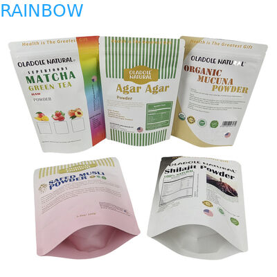 উচ্চ মানের কাস্টম ইকো বন্ধুত্বপূর্ণ স্ট্যান্ড আপ ক্রাফ্ট পেপার ব্যাগ জন্য পোষা কুকুর বিড়াল চিকিত্সা খাদ্য গ্রেড আর্দ্রতা প্রমাণ ব্যাগ