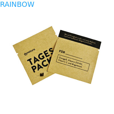 কাস্টম মুদ্রিত কফি লস চা নমুনা প্যাকেট 8x8 সেমি ক্রাফ্ট পেপার ব্যাগ পুনর্ব্যবহারযোগ্য ক্রাফ্ট পেপার ব্যাগ কাস্টমাইজড