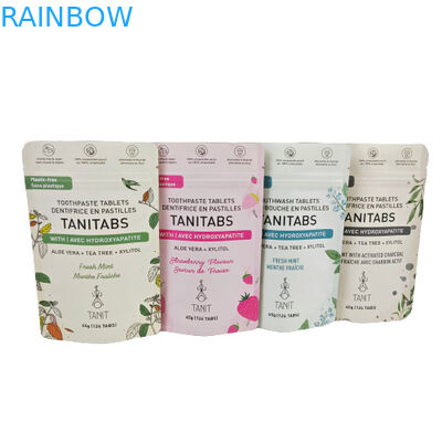 কাস্টম মুদ্রিত কফি লস চা নমুনা প্যাকেট 8x8 সেমি ক্রাফ্ট পেপার ব্যাগ পুনর্ব্যবহারযোগ্য ক্রাফ্ট পেপার ব্যাগ কাস্টমাইজড