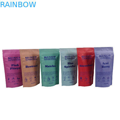 ডিজিটাল মুদ্রিত মাইলার ব্যাগ গন্ধ প্রতিরোধী কফি পাউডার প্যাকেজিং অ্যালুমিনিয়াম ফয়েল সহ স্ট্যান্ড আপ জিপ লক ব্যাগ