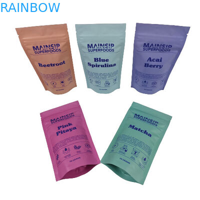 ডিজিটাল মুদ্রিত গরম কোকো পাউডার প্যাকেজিং ব্যাগ কফি পাউডার প্লাস্টিকের ব্যাগ পুনরায় বন্ধযোগ্য জিপ লক সহ