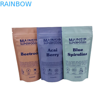 ডিজিটাল মুদ্রিত গরম কোকো পাউডার প্যাকেজিং ব্যাগ কফি পাউডার প্লাস্টিকের ব্যাগ পুনরায় বন্ধযোগ্য জিপ লক সহ