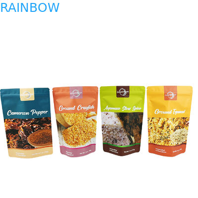 ম্যাট সমাপ্তি 250 গ্রাম প্লাস্টিকের ব্যাগ মশলা প্যাকেজিং খাদ্য গ্রেড মশলা ব্যাগ