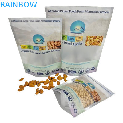 পাইকারি কাস্টম পুনরায় বন্ধযোগ্য প্লাস্টিকের ব্যাগ চা প্যাকেজিং স্ট্যান্ড আপ পকেট জিপ লক ব্যাগ