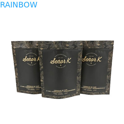 পাইকারি কাস্টম পুনরায় বন্ধযোগ্য প্লাস্টিকের ব্যাগ চা প্যাকেজিং স্ট্যান্ড আপ পকেট জিপ লক ব্যাগ