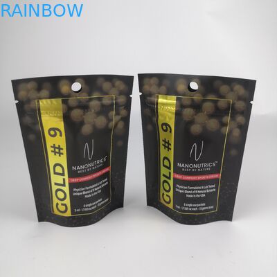 কাস্টম মুদ্রিত পুনরায় বন্ধযোগ্য জিপ লক স্ট্যান্ড আপ ব্যাগ স্নান লবণ প্যাকেজিং ব্যাগ হোলোগ্রাফিক