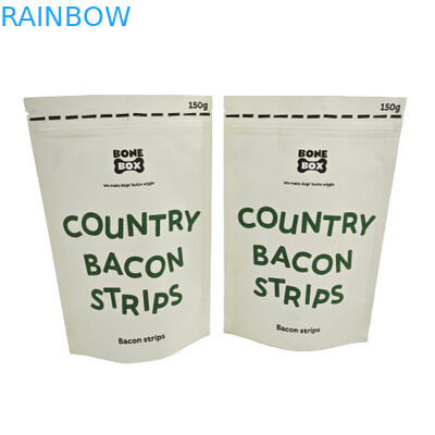 ইকো-বন্ধুত্বপূর্ণ কম্পোস্টেবল ক্রাফ্ট প্যাকেজ কসমেটিক পাউডার প্যাকের জন্য পুনরায় বন্ধযোগ্য জিপার সহ