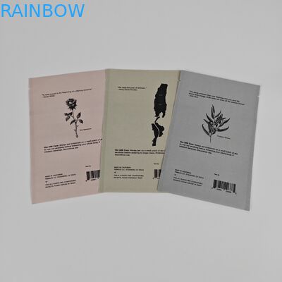 কসমেটিক নমুনা ফেসিয়াল ক্রীম বায়োডেগ্রেডেবল ক্রাফট প্যাচ কাস্টম ডিজিটাল প্রিন্টিং ছোট ব্যাগ