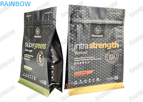 কাস্টম কফি প্রোটিন পাউডার অ্যালুমিনিয়াম ফয়েল প্যাকেজিং ব্যাগ সঙ্গে ভালভ গন্ধ প্রুফ মাইলার ব্যাগ